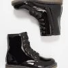 Friboo Niños Botines Con Cordones - Black