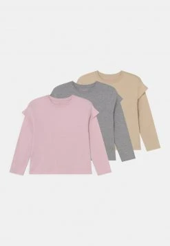 Friboo Niños 3 PACK - Camiseta De Manga Larga - Purple /beige/mottled Grey