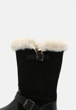 Friboo Niños LEATHER - Botas Para La Nieve - Black -Friboo Ventas 2024 1281e9f25a9e43bc8bb78884112903c4