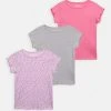 Friboo Niños 3 PACK GIRL RIB TEE - Camiseta Básica - Purple - 404_pink - 402_grey - 102 -Friboo Ventas 2024 2d5ca11213984efab138d982493b9b3e