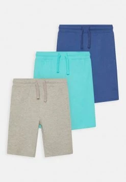 Friboo Niños SOLID 3 PACK - Pantalones Deportivos - Grey/blue /turquoise