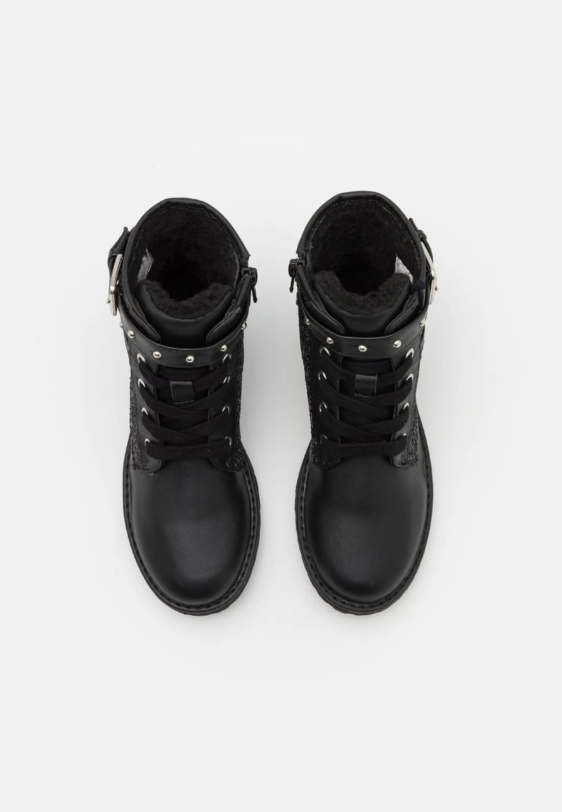 Friboo Niños Botines Con Cordones - Black 6 Friboo Niños Botines Con Cordones - Black - Imagen 4