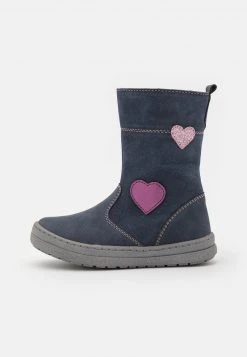 Friboo Niños LEATHER - Botas - Blue-grey