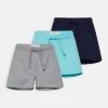 Friboo Niños SOLID SPORT 3 PACK - Shorts - Grey / Dark Blue /turquoise