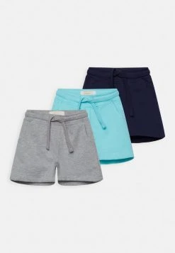 Friboo Niños SOLID SPORT 3 PACK - Shorts - Grey / Dark Blue /turquoise