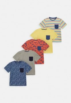Friboo Niños POCKET TEE 5PACK - Camiseta Estampada - Multi-coloured /yellow/blue