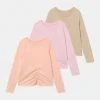 Friboo Niños 3 PACK - Camiseta De Manga Larga - Purple/light Pink/beige
