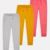 Friboo Niños BASIC GIRLS 3 PACK - Pantalones Deportivos - Orange, Pink, Grey