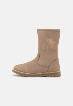 Friboo Niños LEATHER - Botas Para La Nieve - Taupe