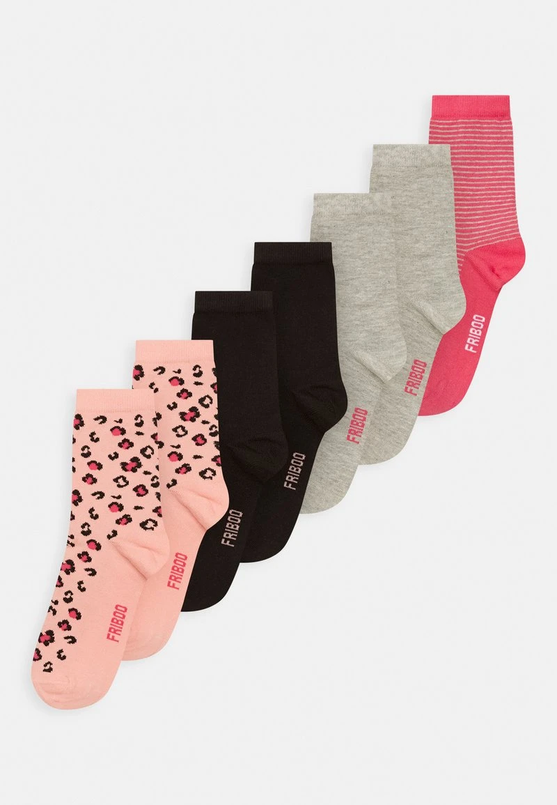 Friboo Niños GIRLS 7 PACK - Calcetines - Grey/pink/black 3 Friboo Niños GIRLS 7 PACK - Calcetines - Grey/pink/black