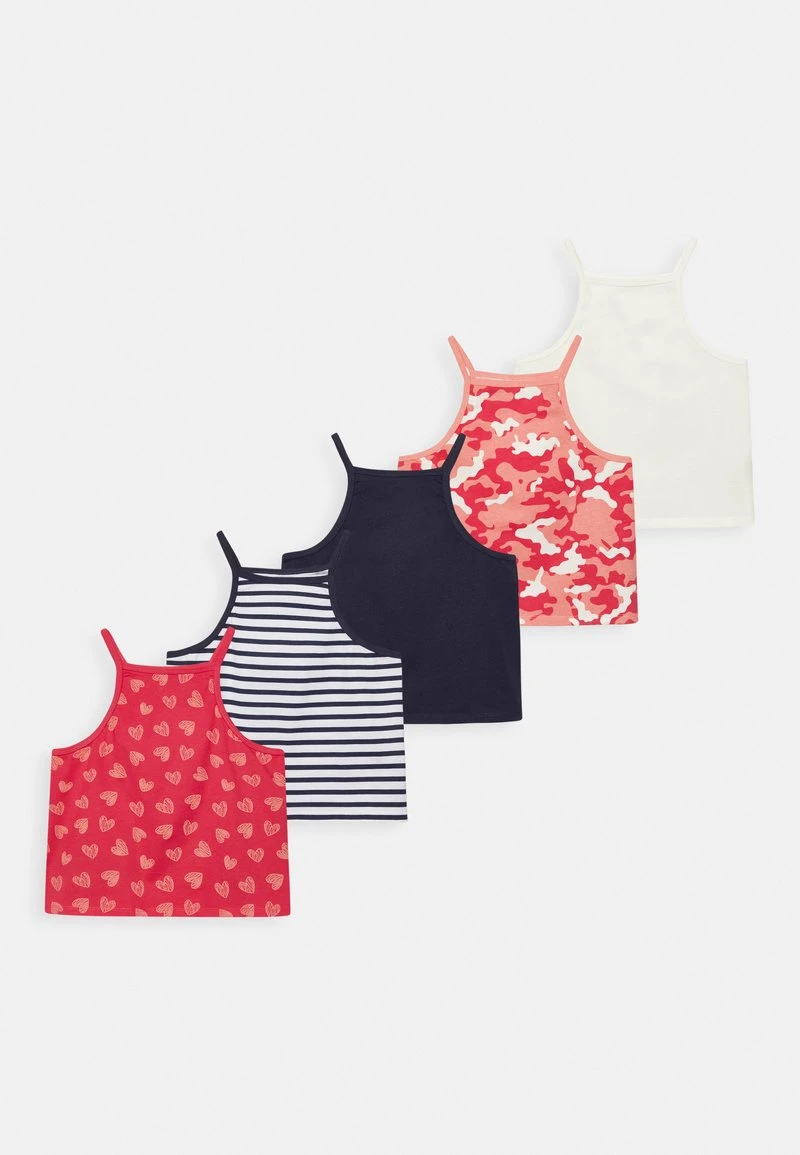 Friboo Niños STRAPPY VEST 5 PACK - Top - Multi-coloured/ Red/ White 3 Friboo Niños STRAPPY VEST 5 PACK - Top - Multi-coloured/ Red/ White