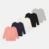 Friboo Niños GIRLS TEE 5 PACK - Camiseta De Manga Larga - White/ Grey/pink
